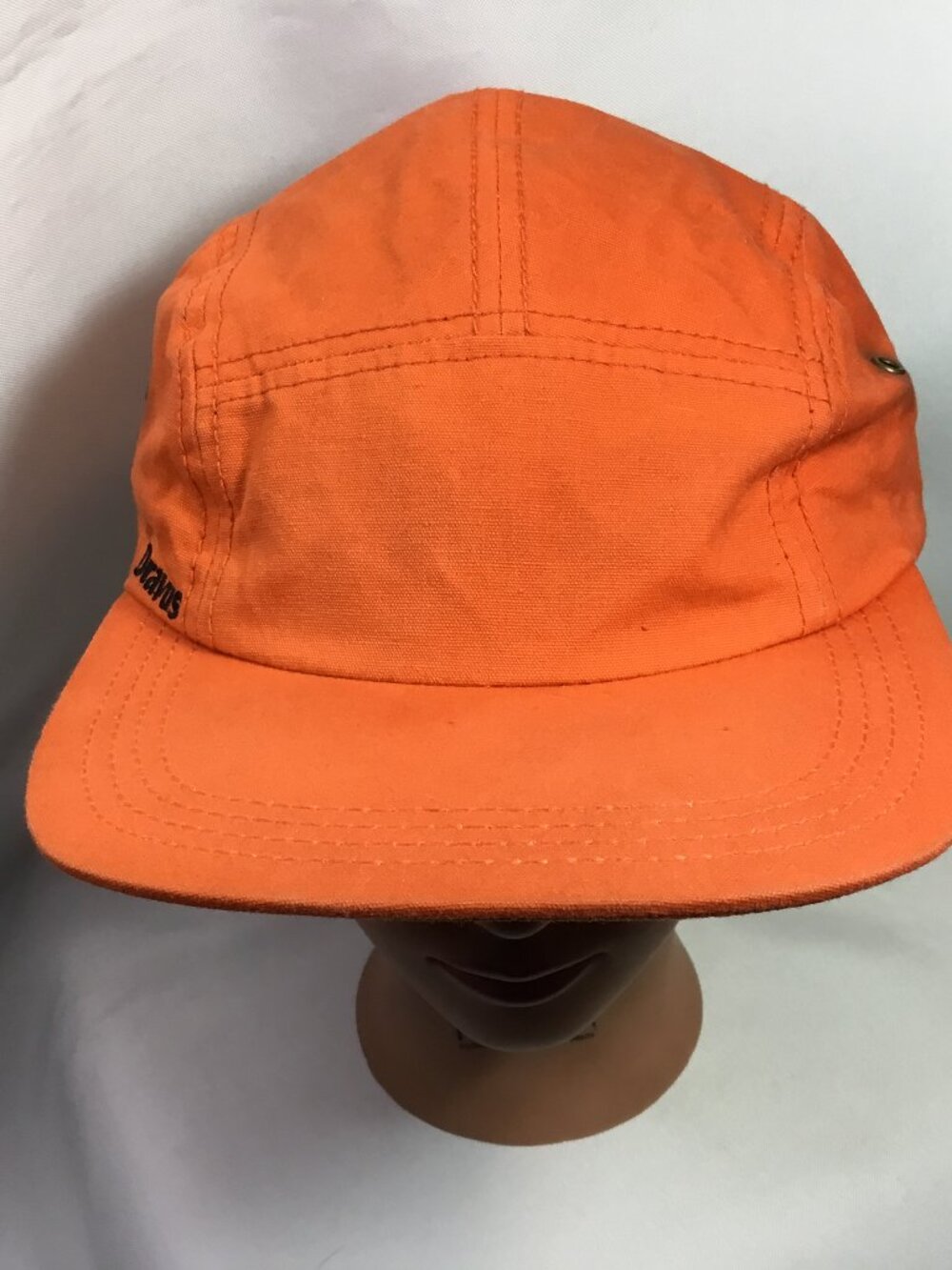 Dravus Hat Mens Orange Canvas One Size Adjustable Outdoor Ball Cap